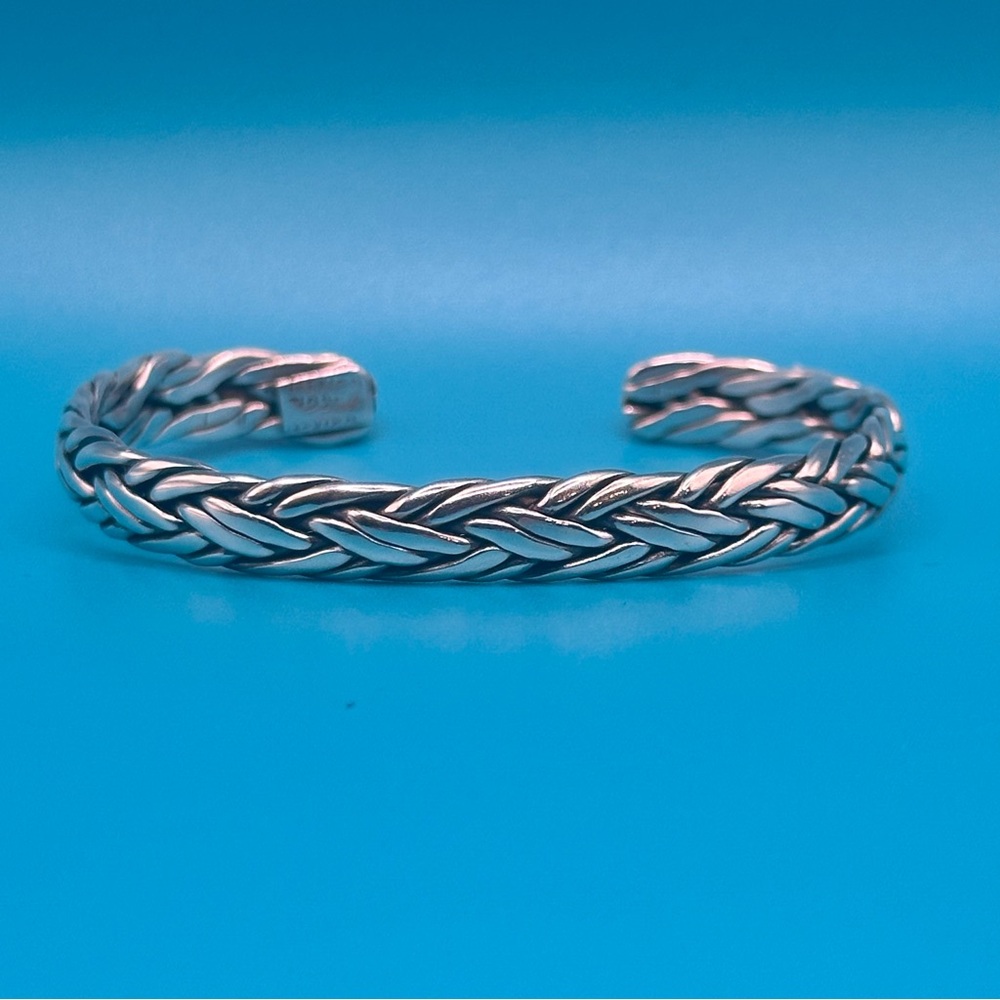 Vintage Sterling Silver Cuff Bracelet Stamped Mexico .925